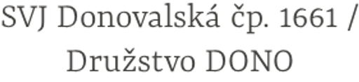 Společenství vlastníků jednotek Donovalská čp. 1661 logo