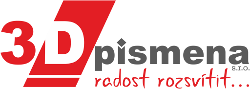 3D písmena s.r.o. logo