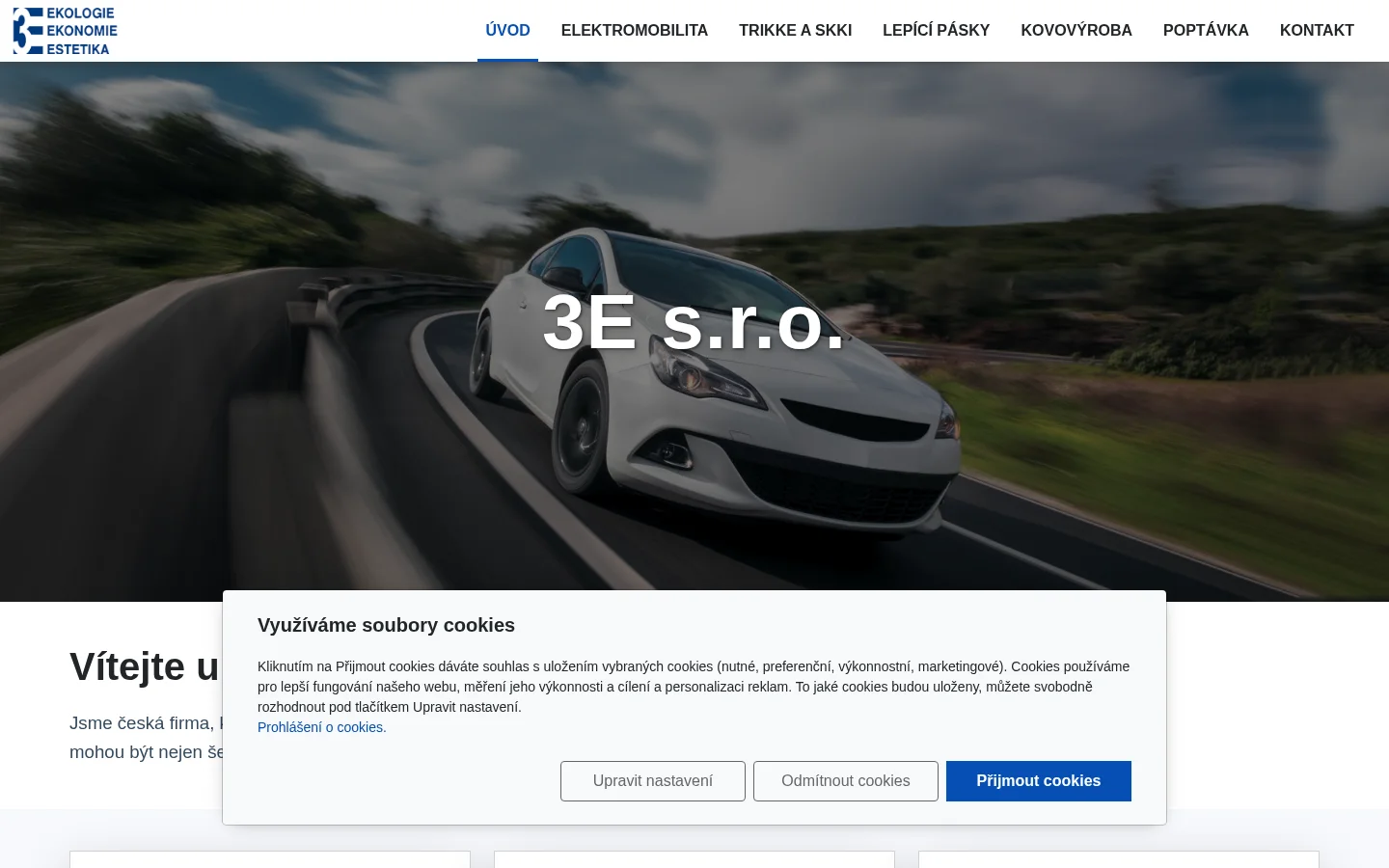 3 E, s.r.o. website