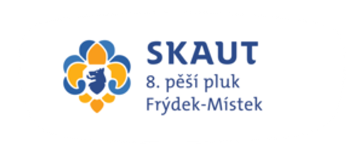 Junák - český skaut, středisko 8. pěšího pluku Slezského Frýdek-Místek - klubovna logo