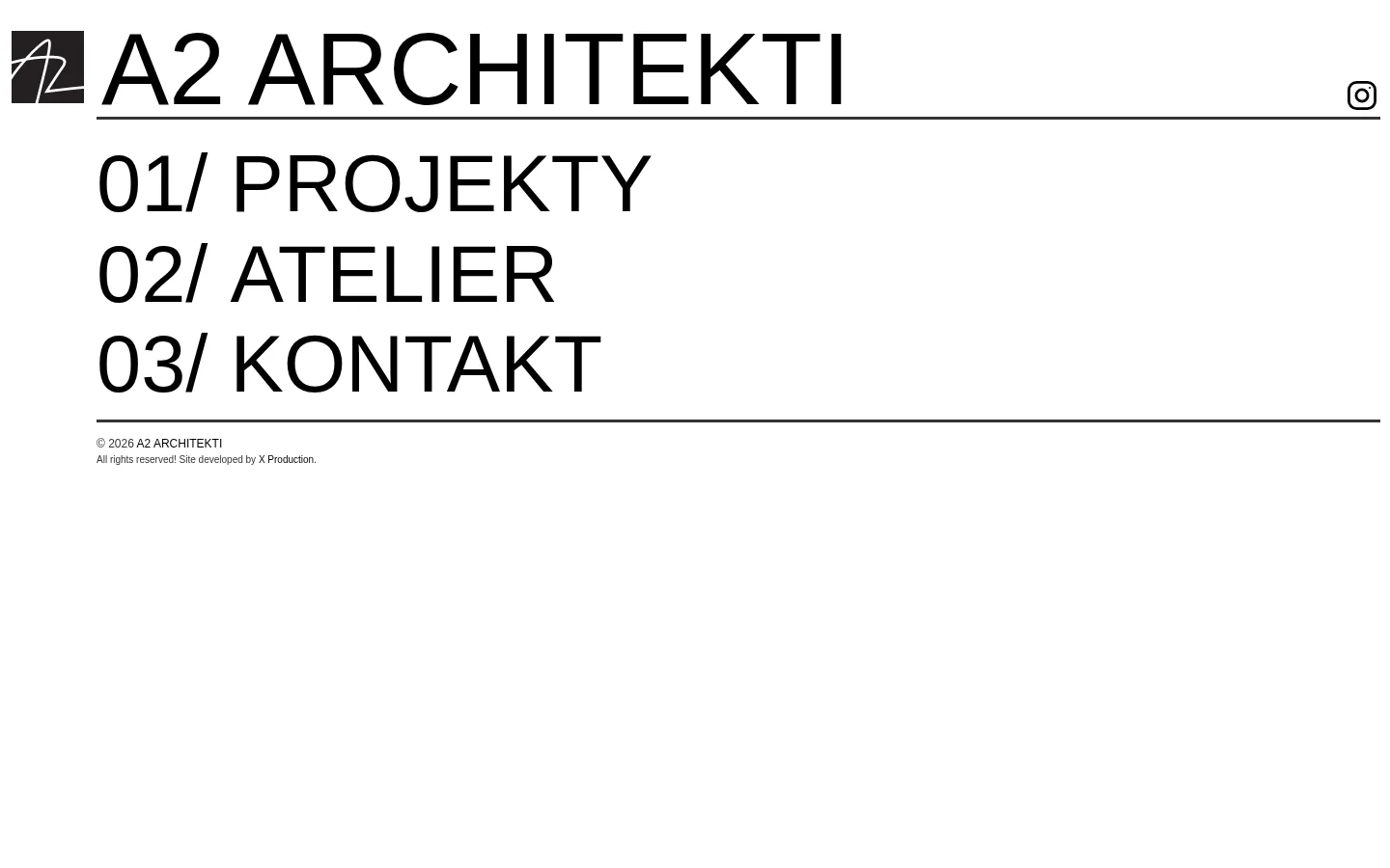 A2 ARCHITEKTI, s.r.o. website