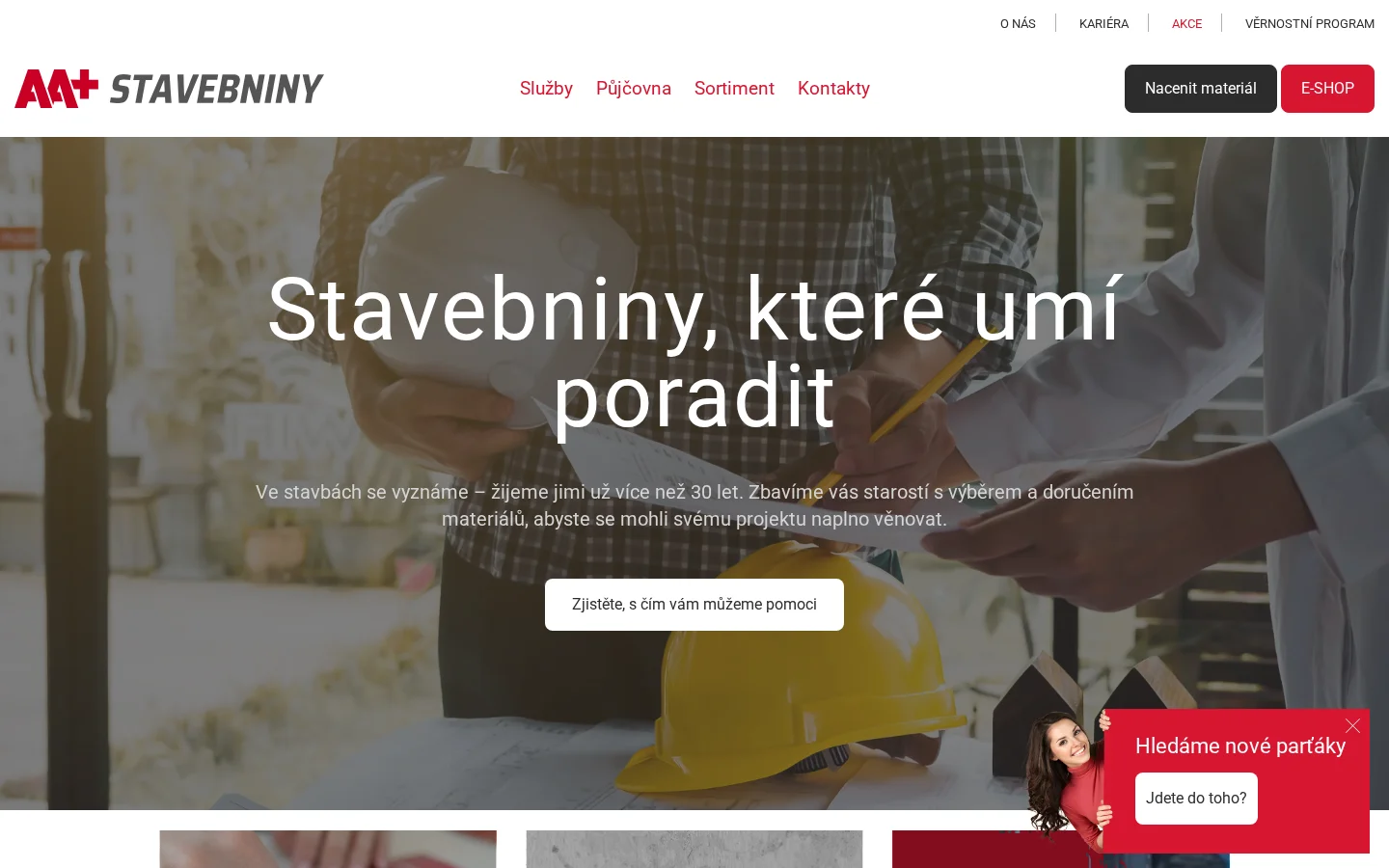 AA+STAVEBNINY website