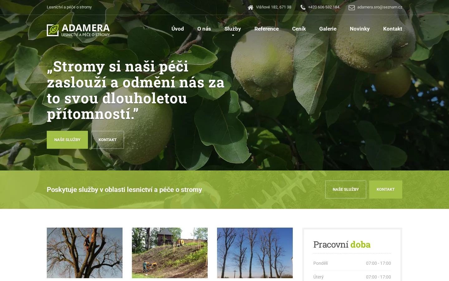ADAMERA s.r.o. website