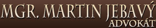 Mgr. Martin Jebavý, advokát logo