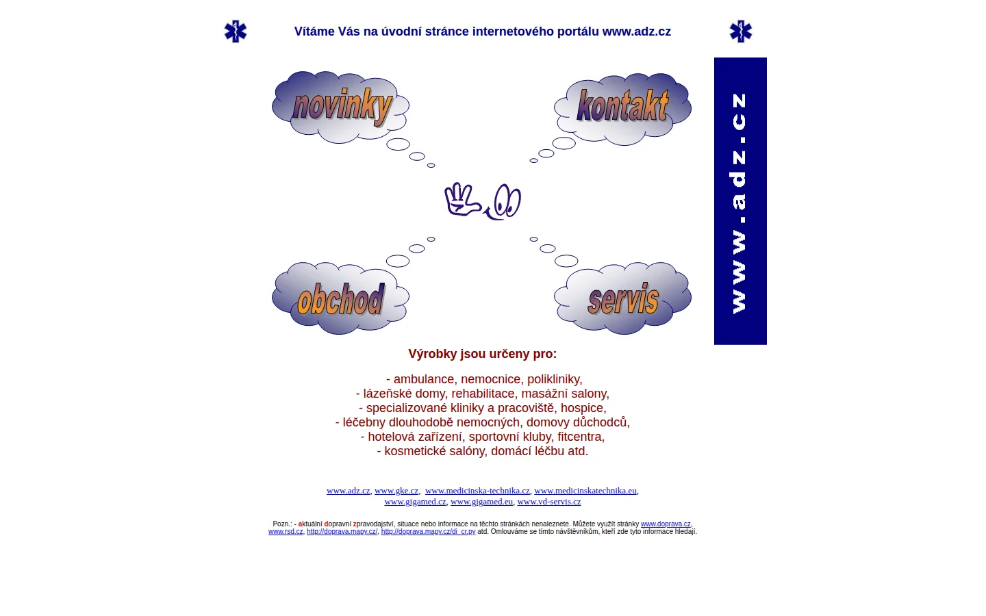adz.cz website