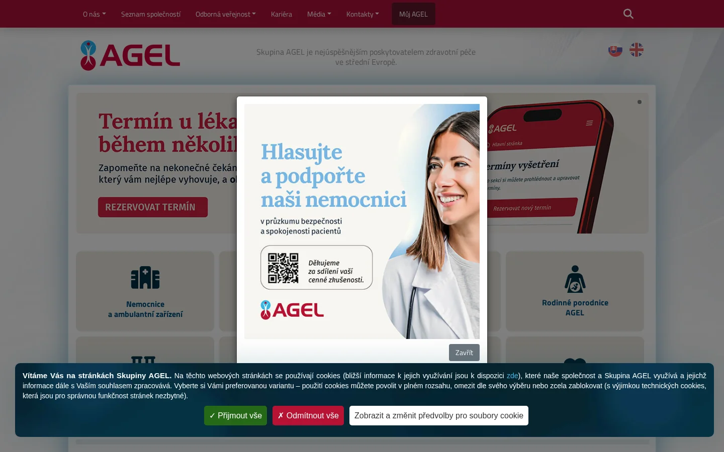 AGEL a.s. website