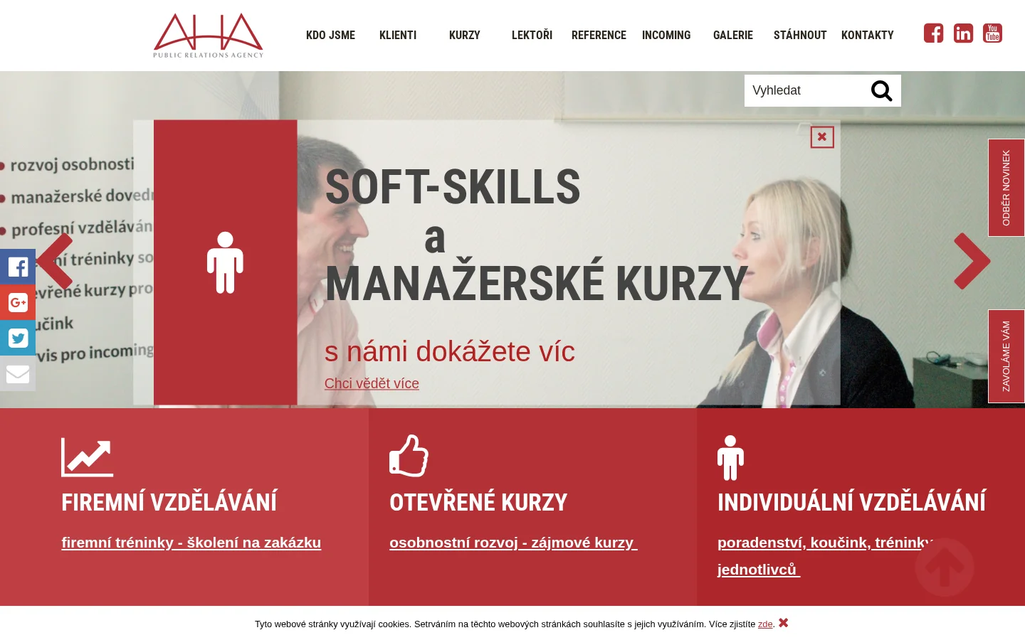 Agentura AHA website