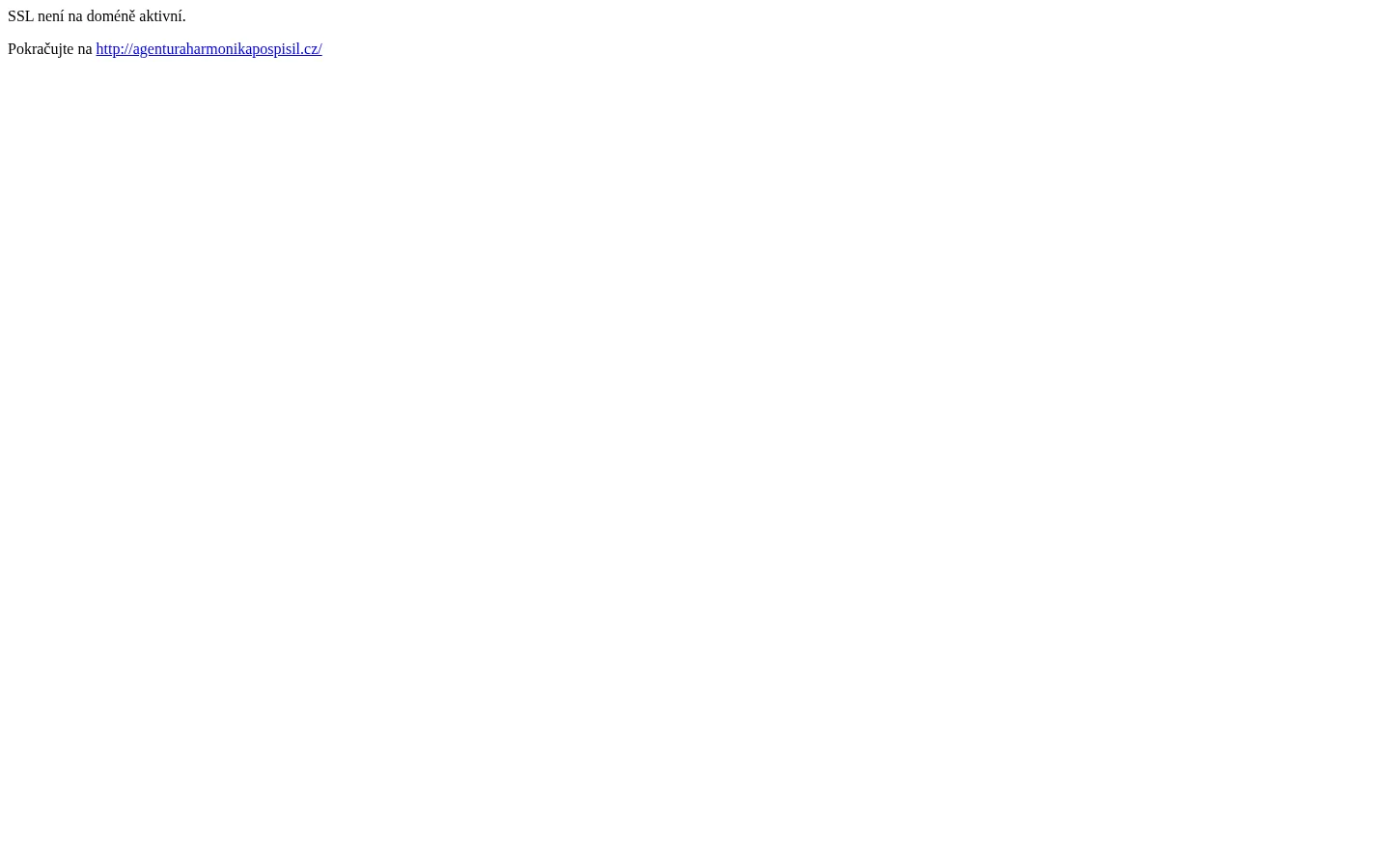 Agentura Harmonika website