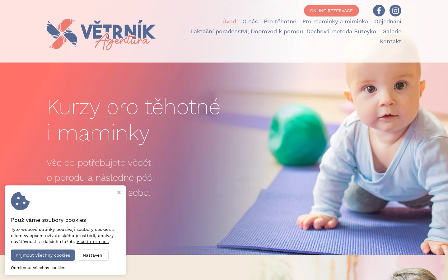 Agentura Větrník website