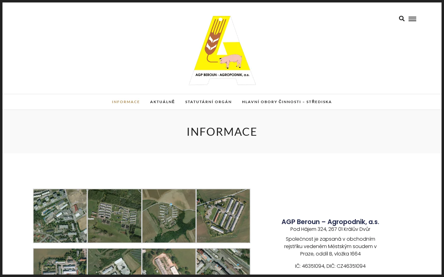 AGP Beroun-Agropodnik, a.s. website