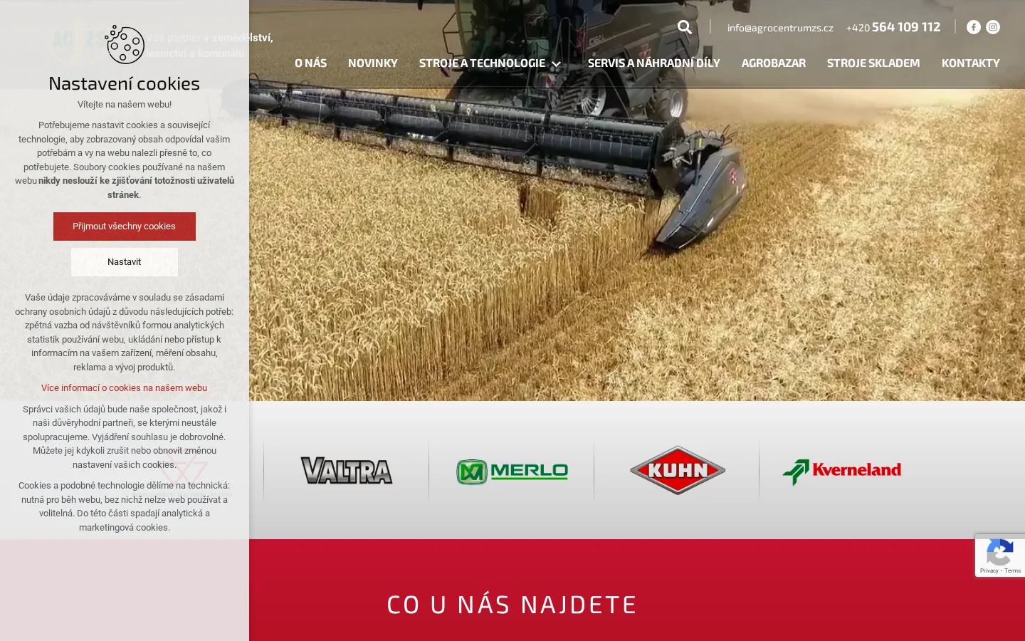 AGROCENTRUM ZS, s.r.o. website