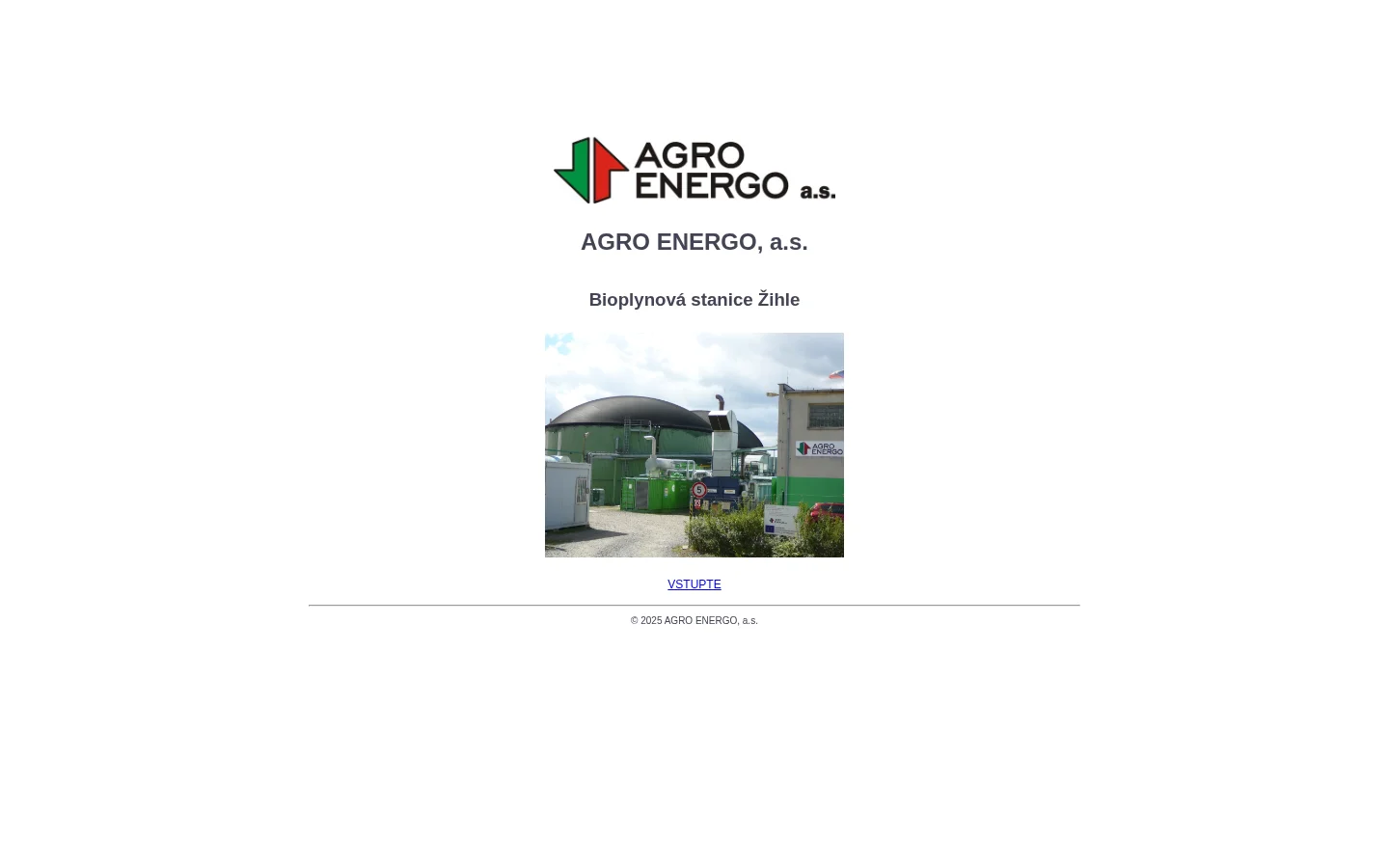 AGRO ENERGO, a.s. website