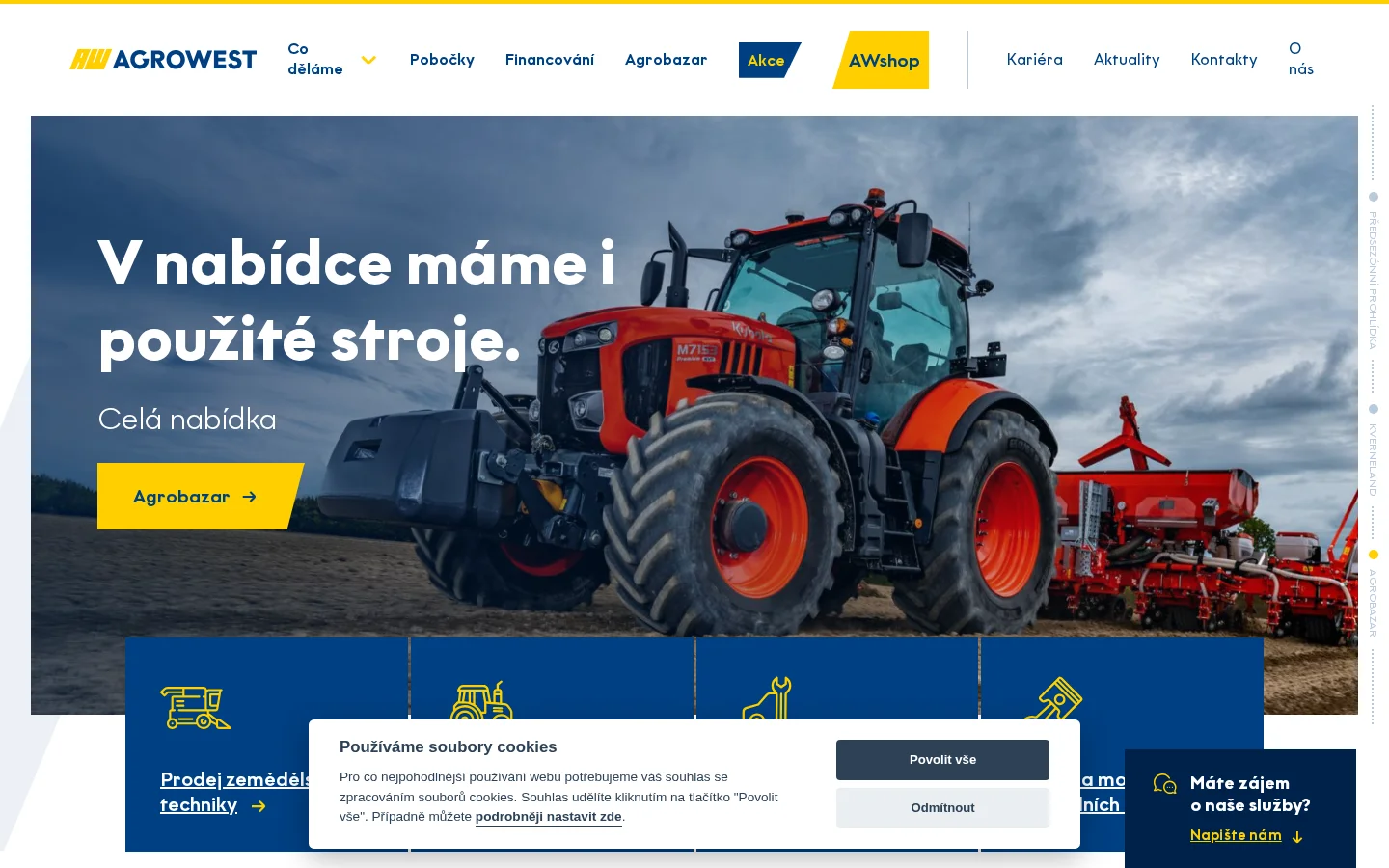 Agrowest a.s. website