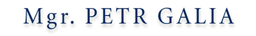 Mgr. Petr Galia, advokát logo