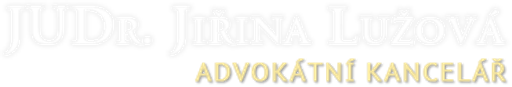 JUDr. Jiřina Lužová, advokátní kancelář logo