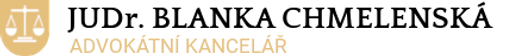 JUDr. Blanka Chmelenská, advokát logo