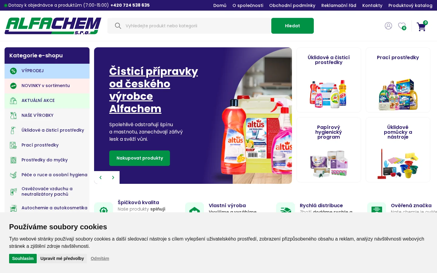 ALFACHEM s.r.o. website