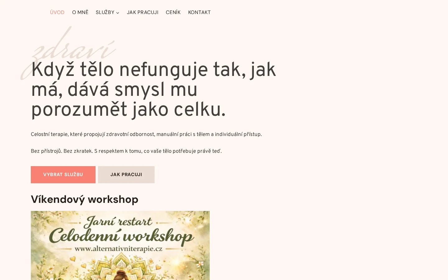 Celostní medicína - Michaela Stefanidisová website