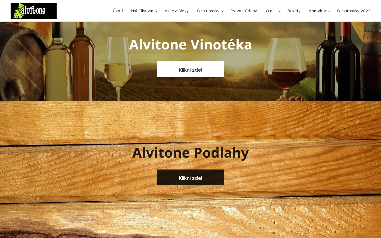 Alvitone Vinotéka website