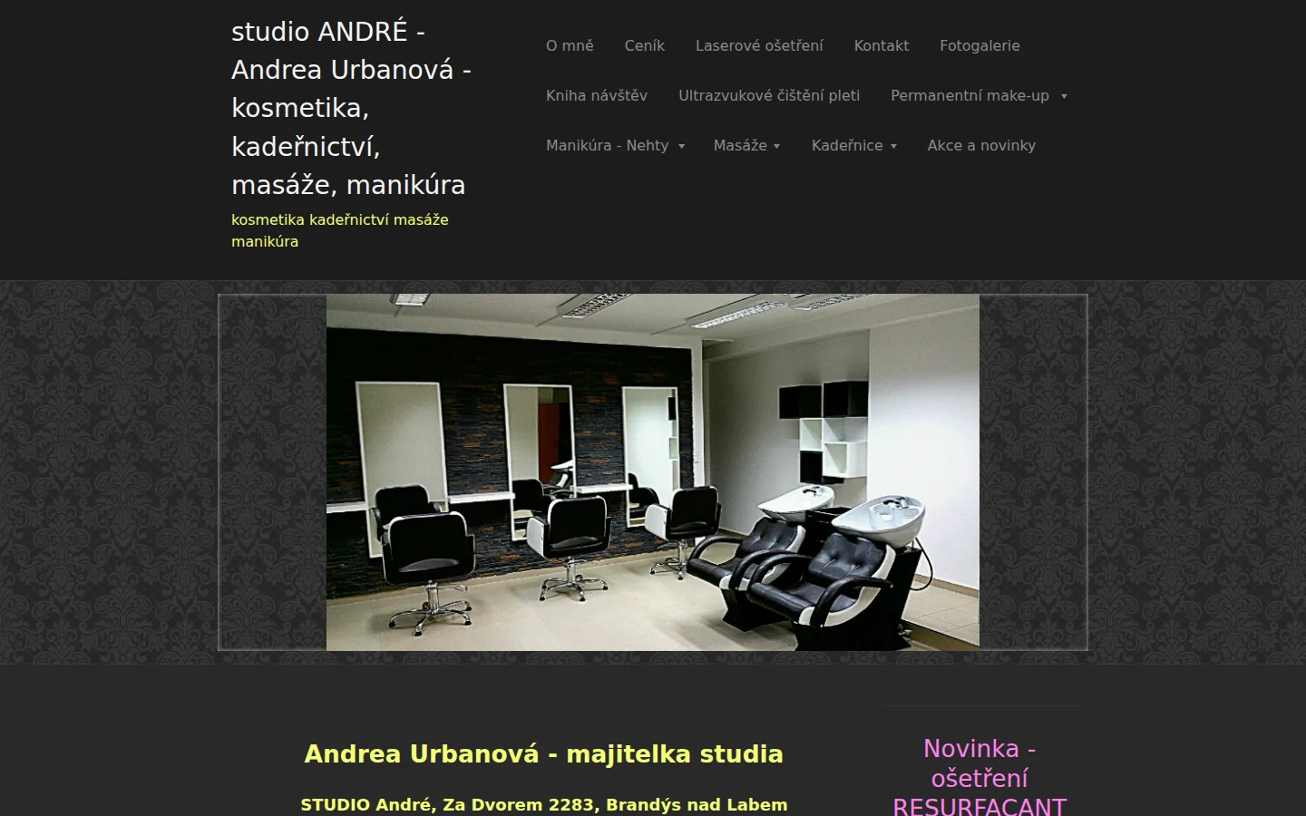 studio ANDRÉ website