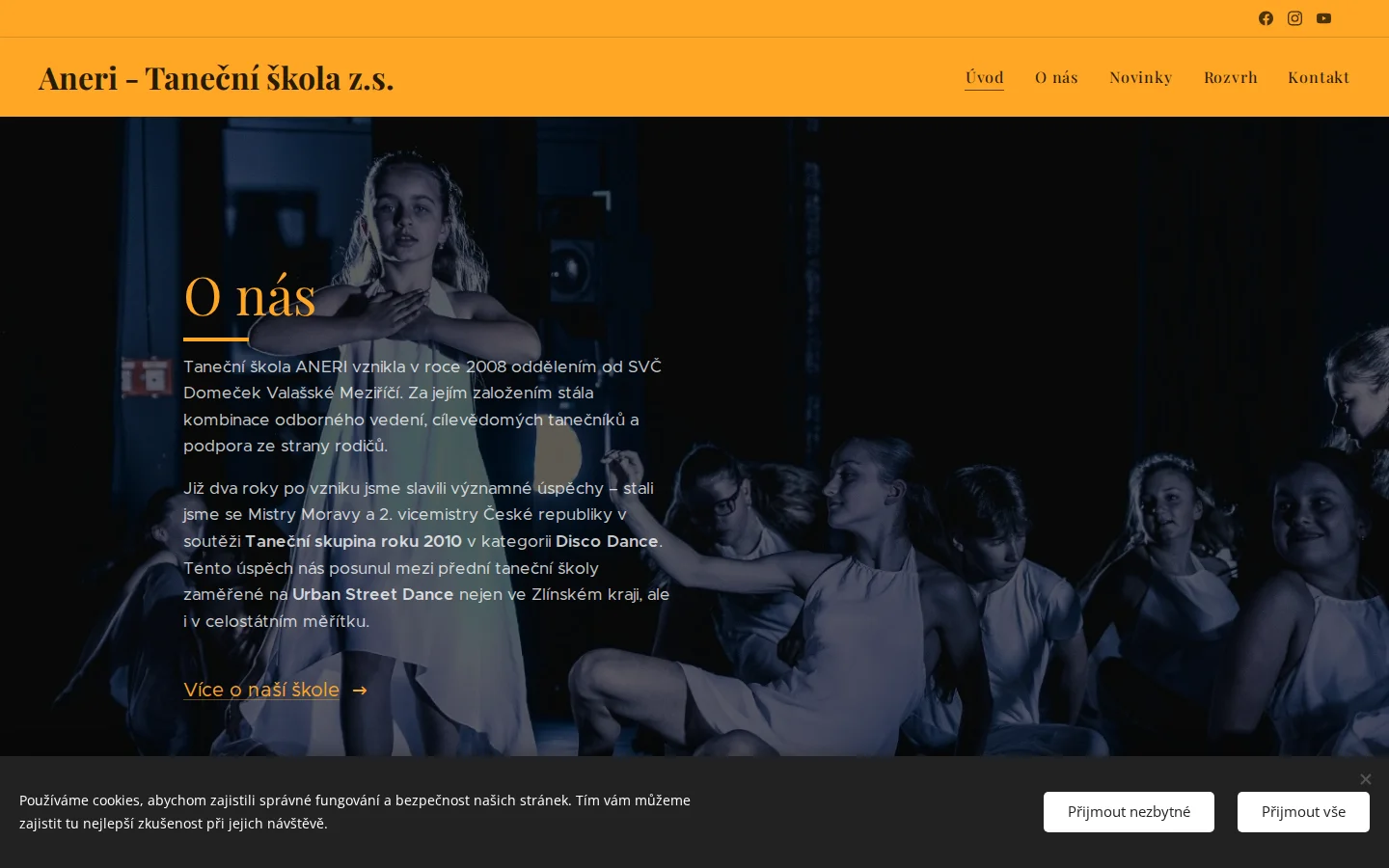 Aneri Taneční škola website