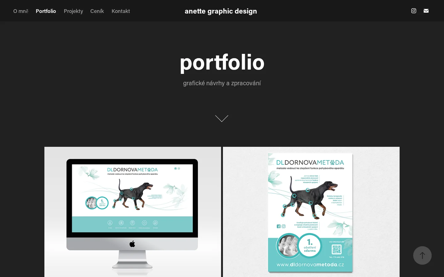 Aneta Nováková - Grafické studio website