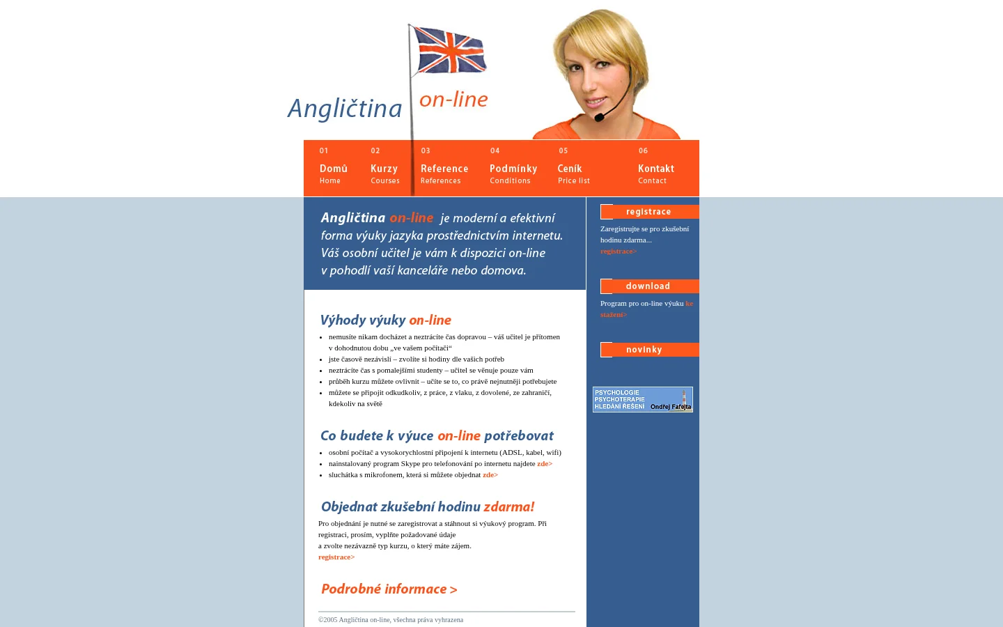 Angličtina on-line website