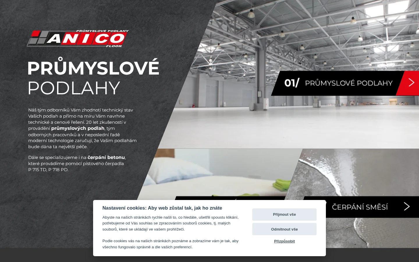 ANICO floor, s.r.o. website