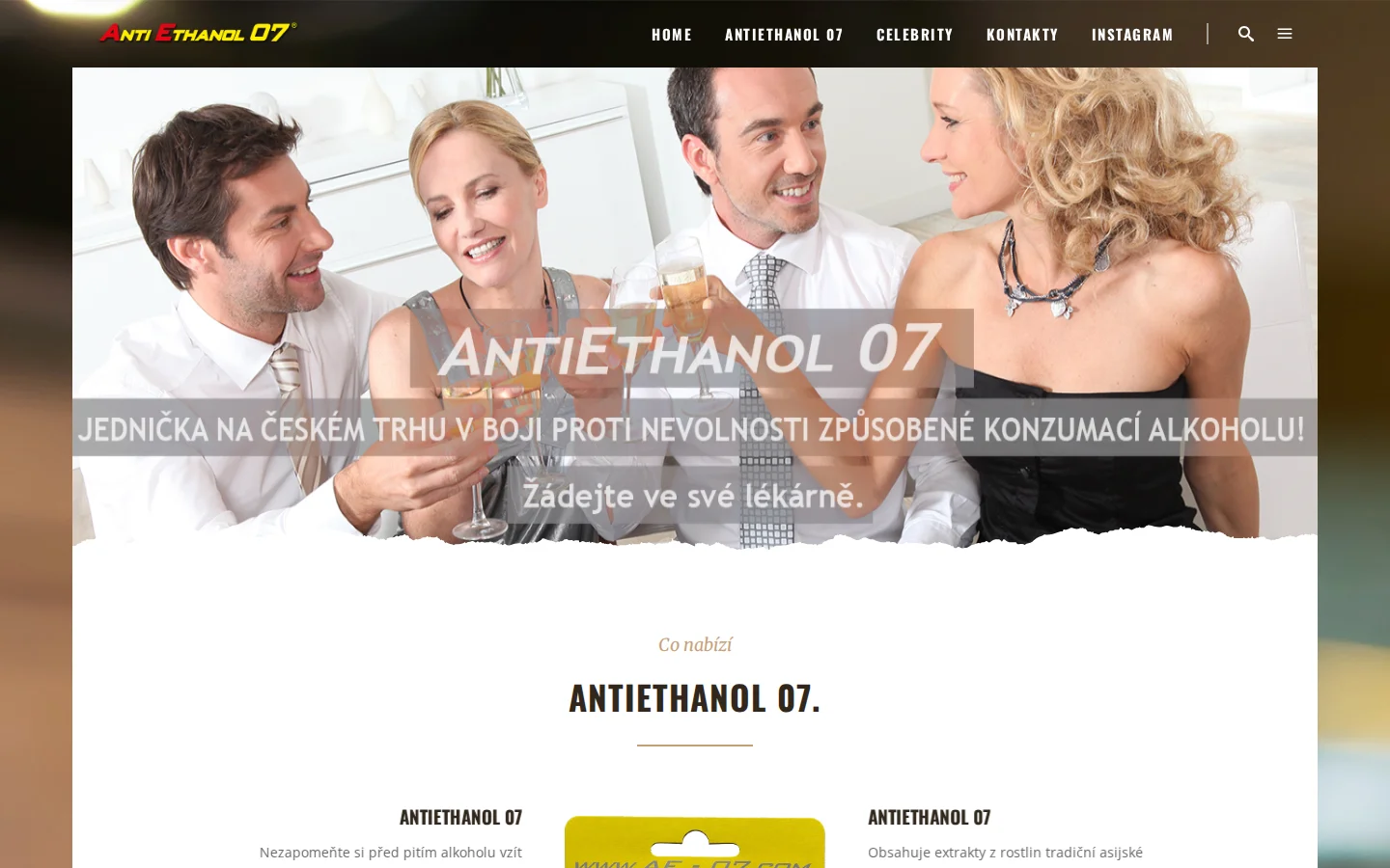 Antiethanol07 website