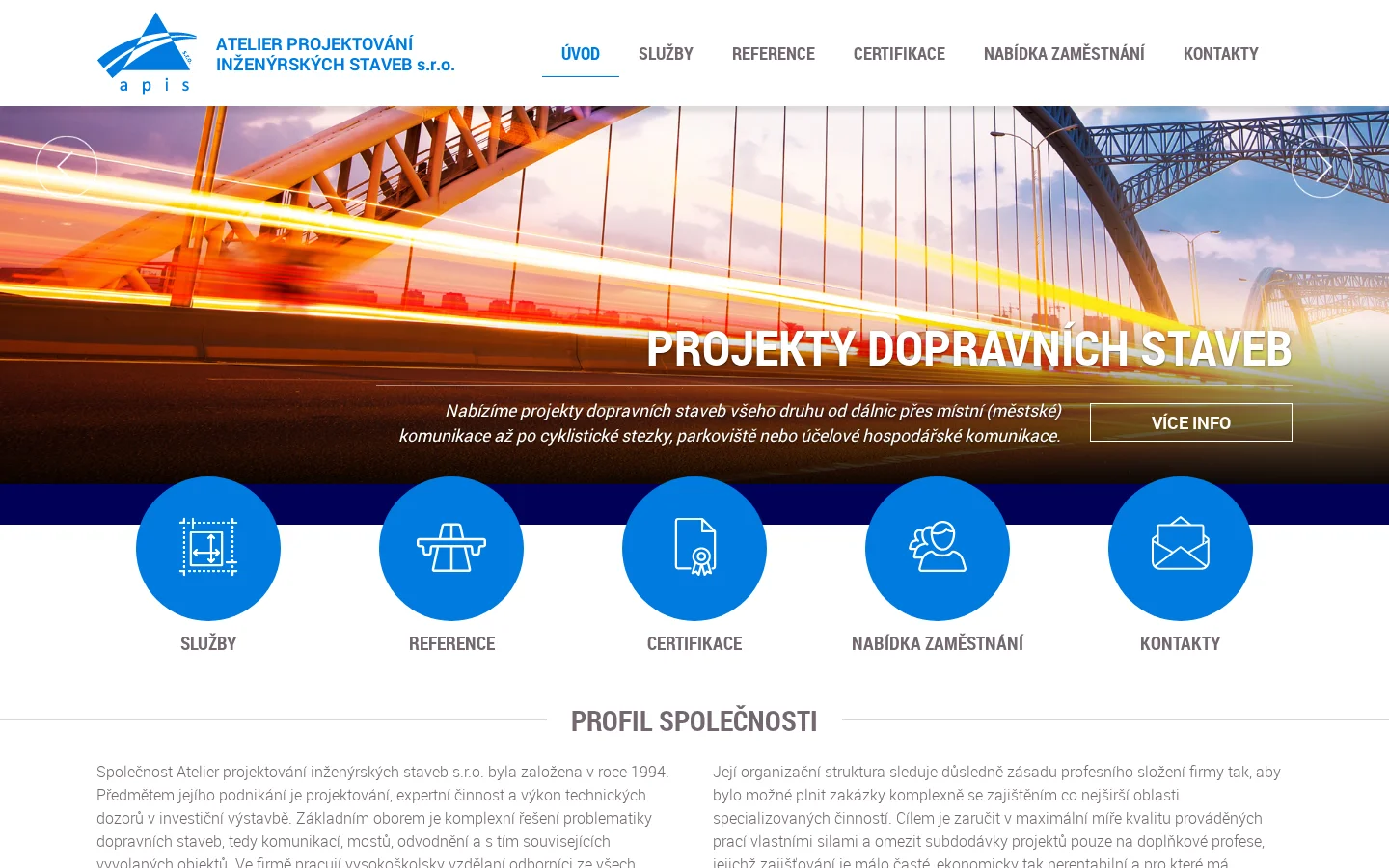 Ateliér projektování inženýrských staveb, s.r.o. website