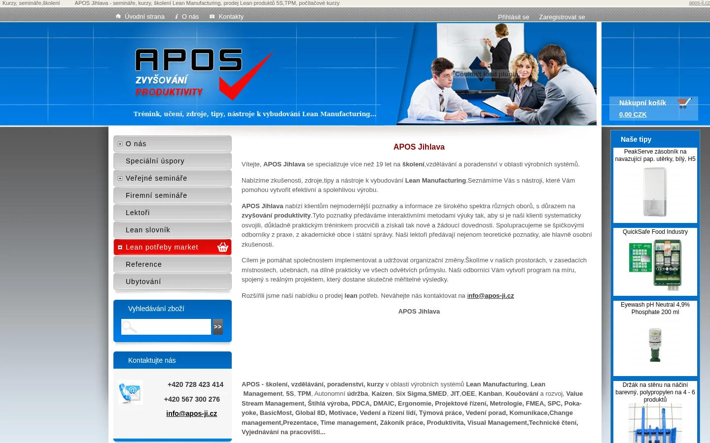 APOS Jihlava website