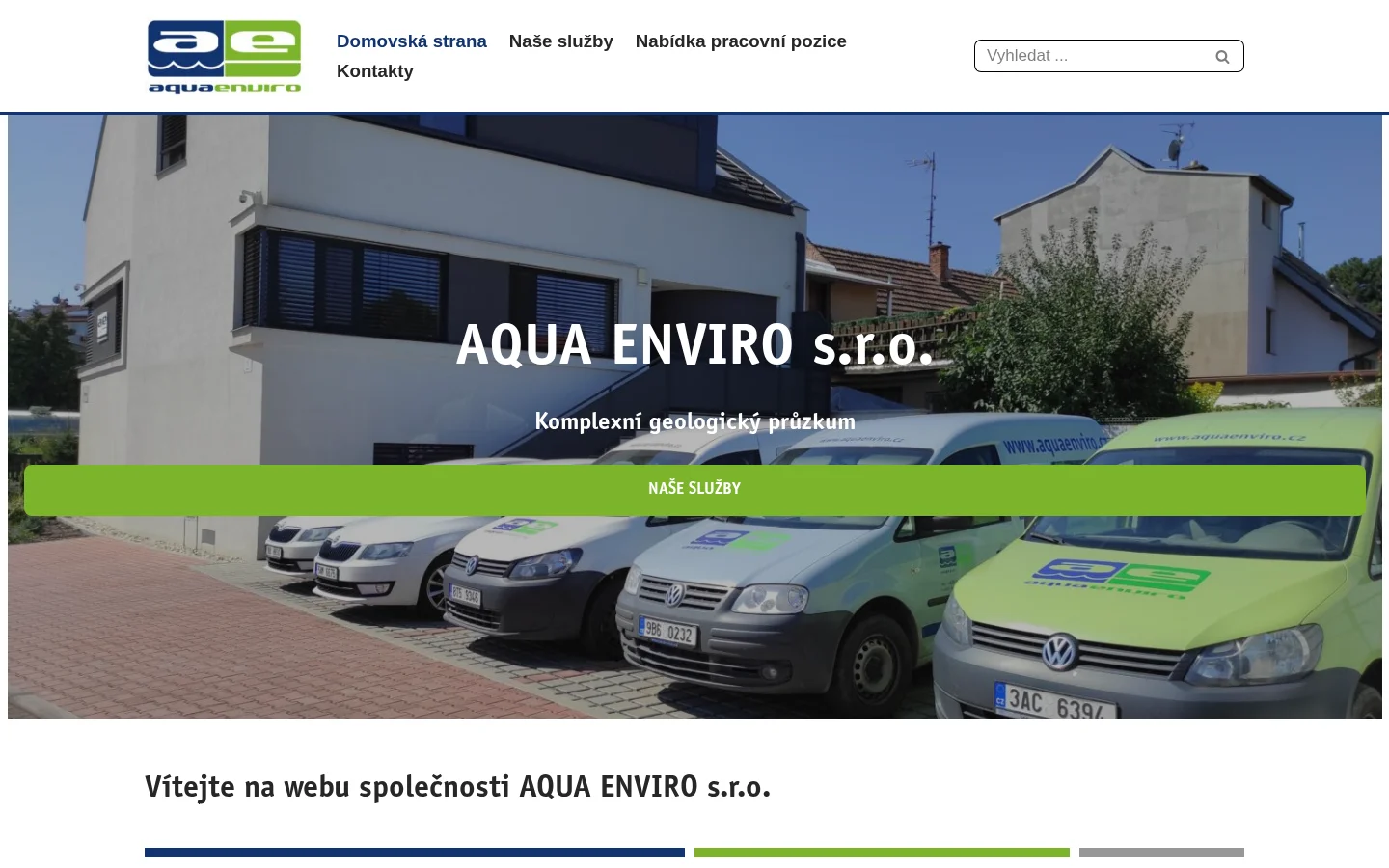 AQUA ENVIRO, s.r.o. website