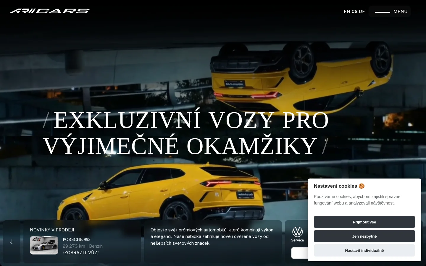 AR CARS, s.r.o. website