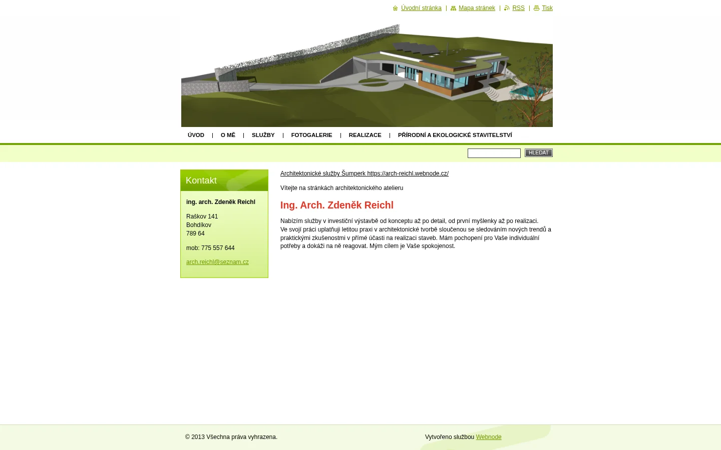 Ing.arch. Zdeněk Reichl website