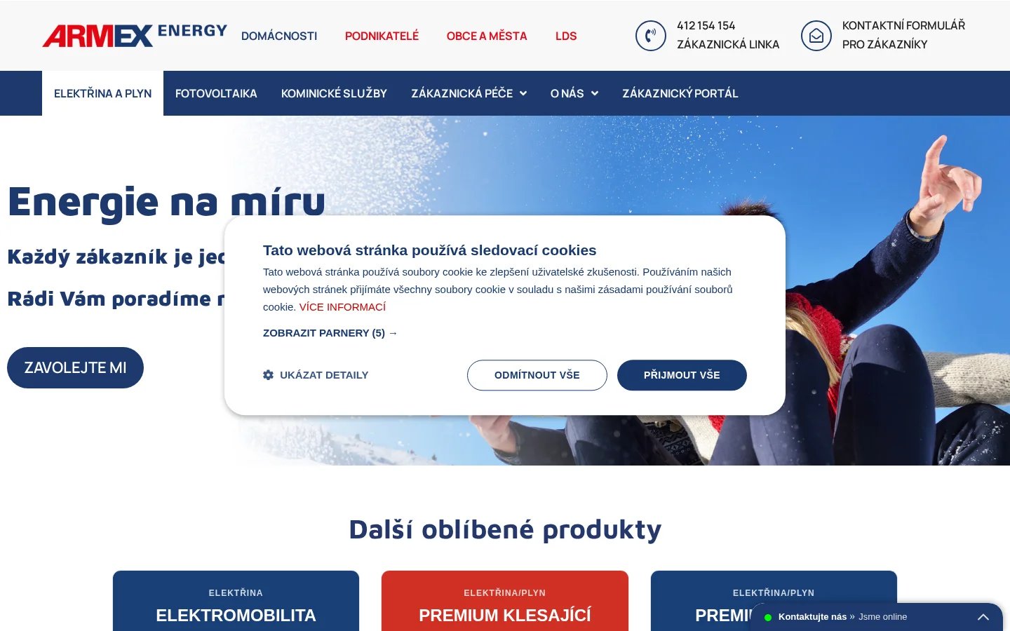 ARMEX ENERGY a.s. website