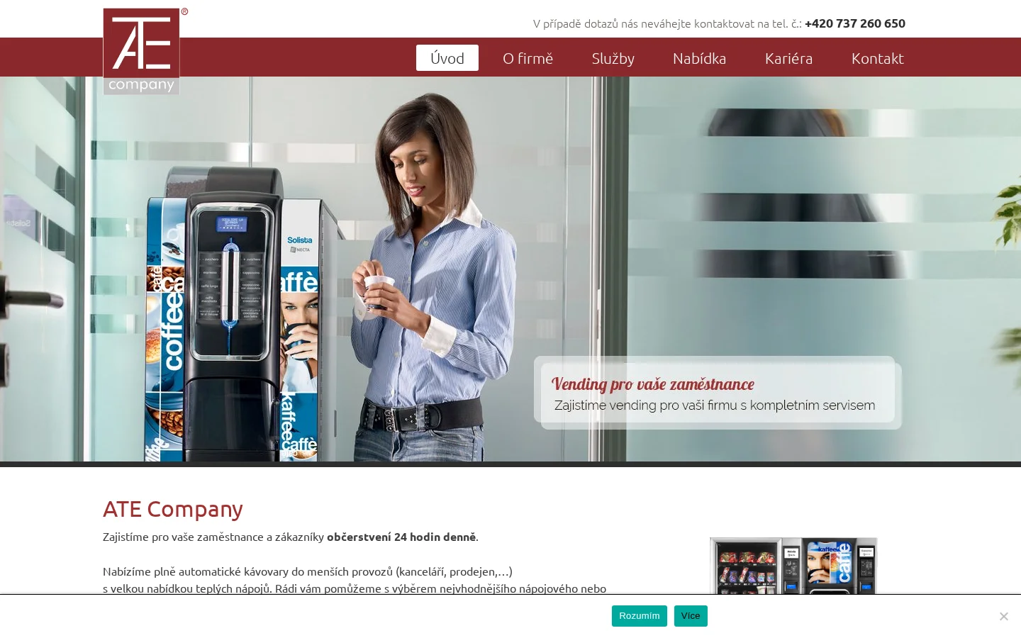 ATE company, s.r.o. website