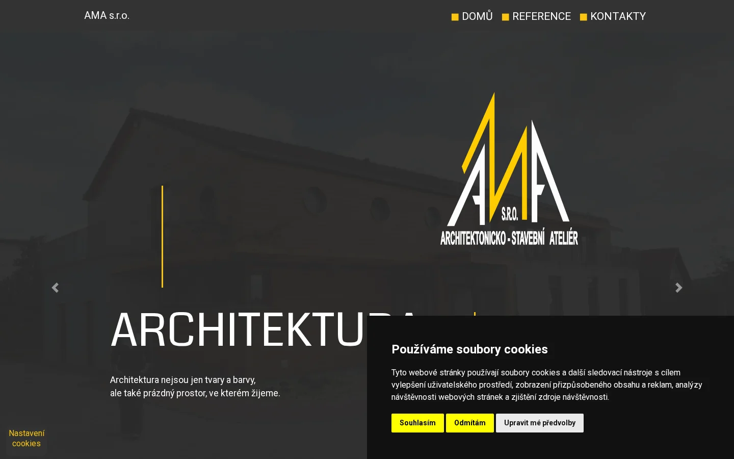 AMA s.r.o. website