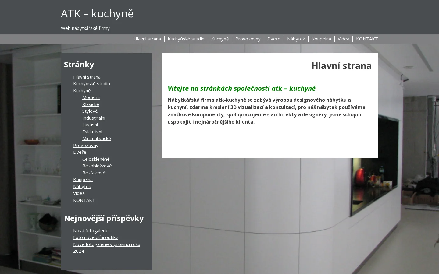 ATK - kuchyně website