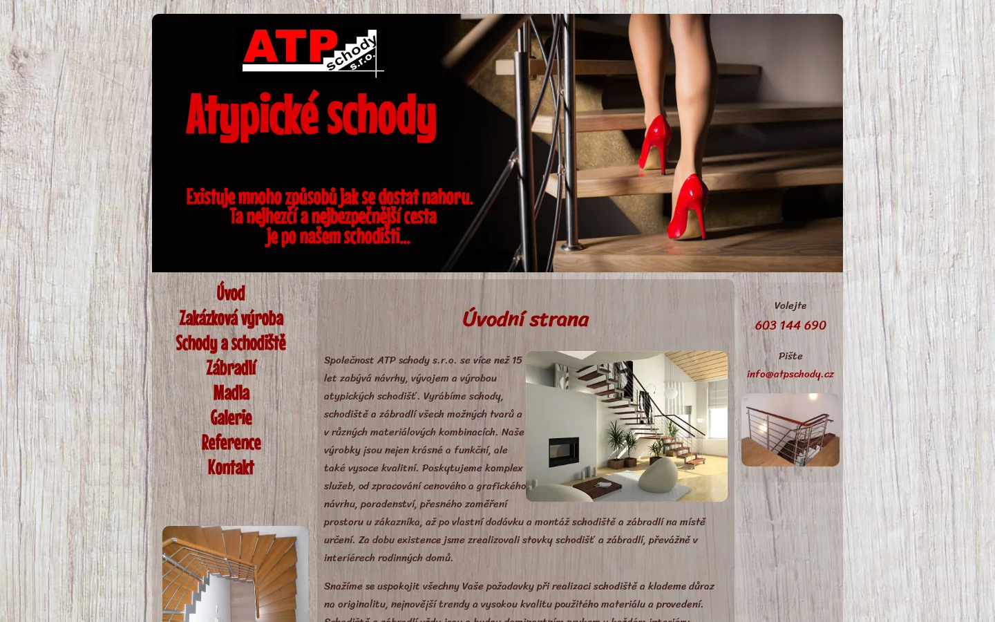 ATP schody s.r.o. website