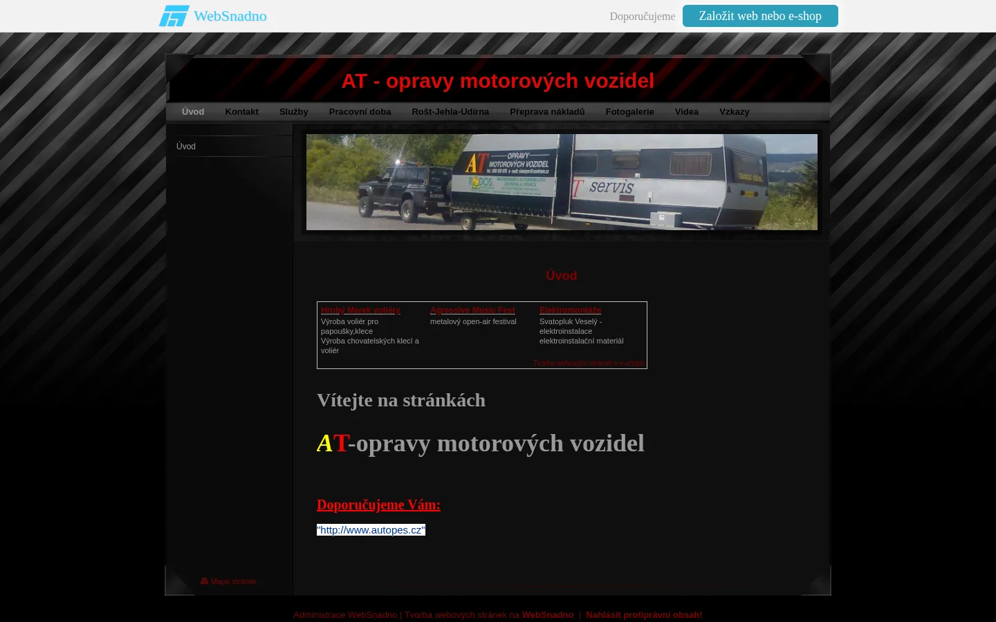 Petr Čiampor - AT - opravy motorových vozidel website