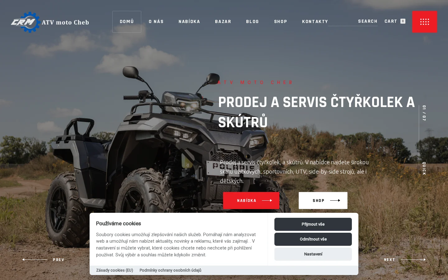 ATV moto Cheb website