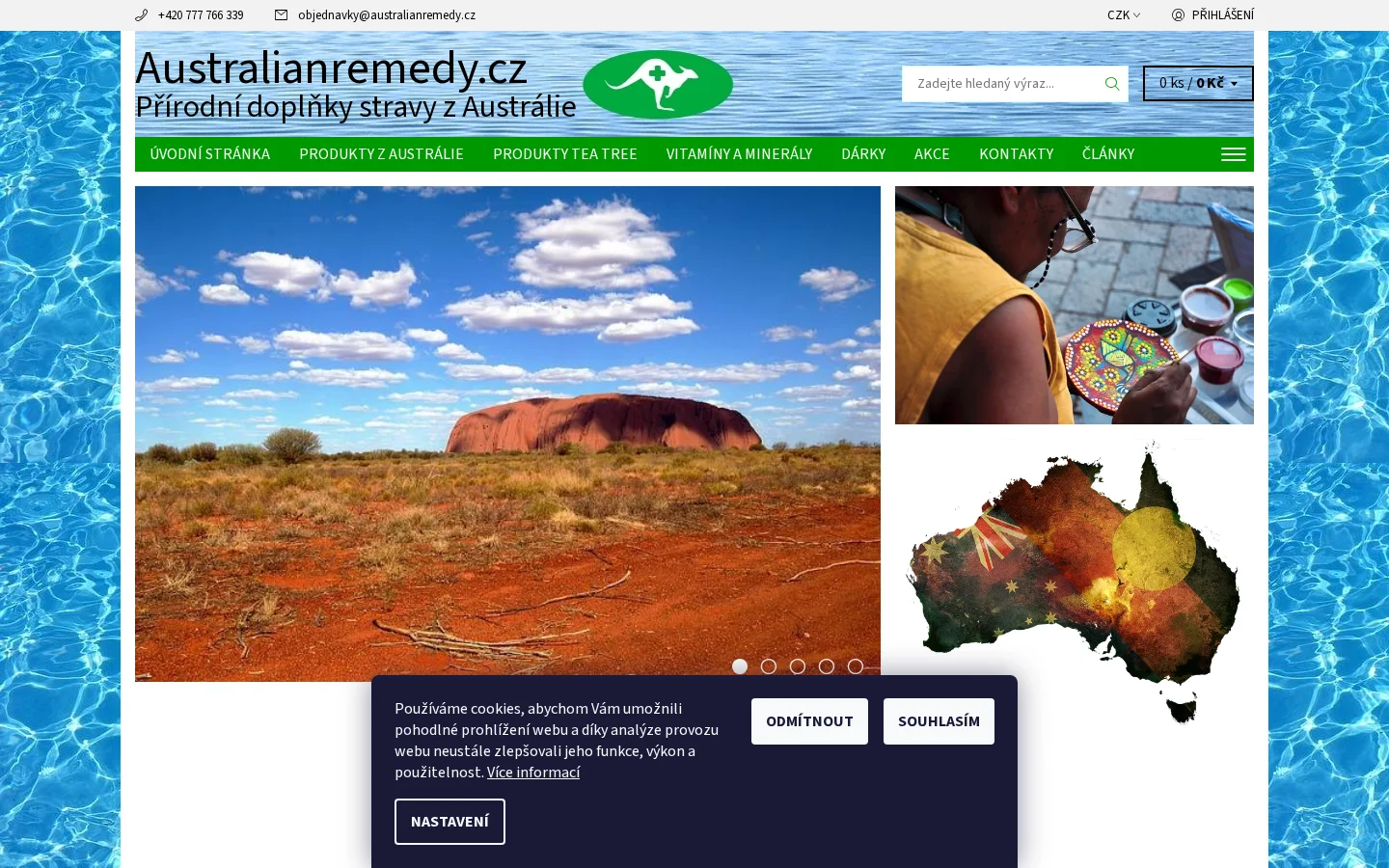Australianremedy.cz website