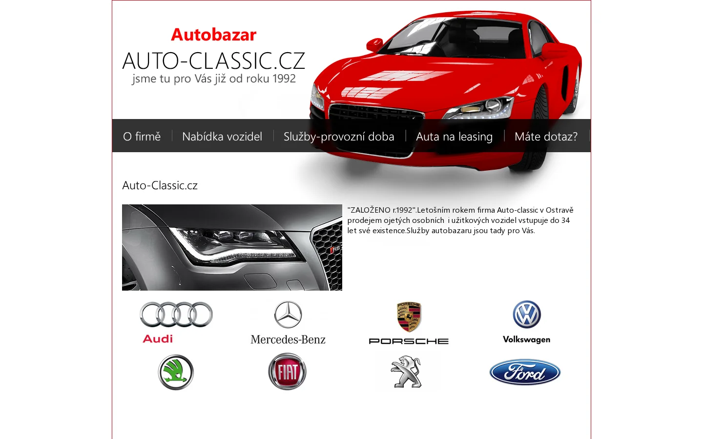 AUTO - CLASSIC Martin Jendřejek website