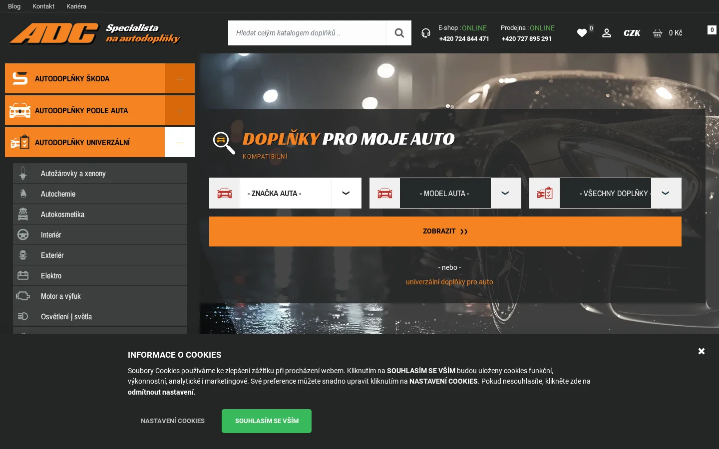 ADC autodoplňky OSTRAVA website