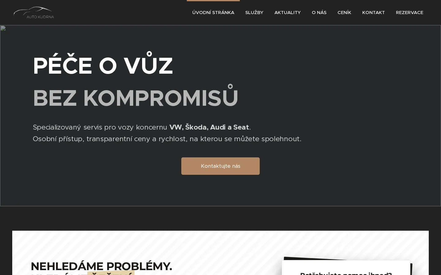 Auto - Kudrna website