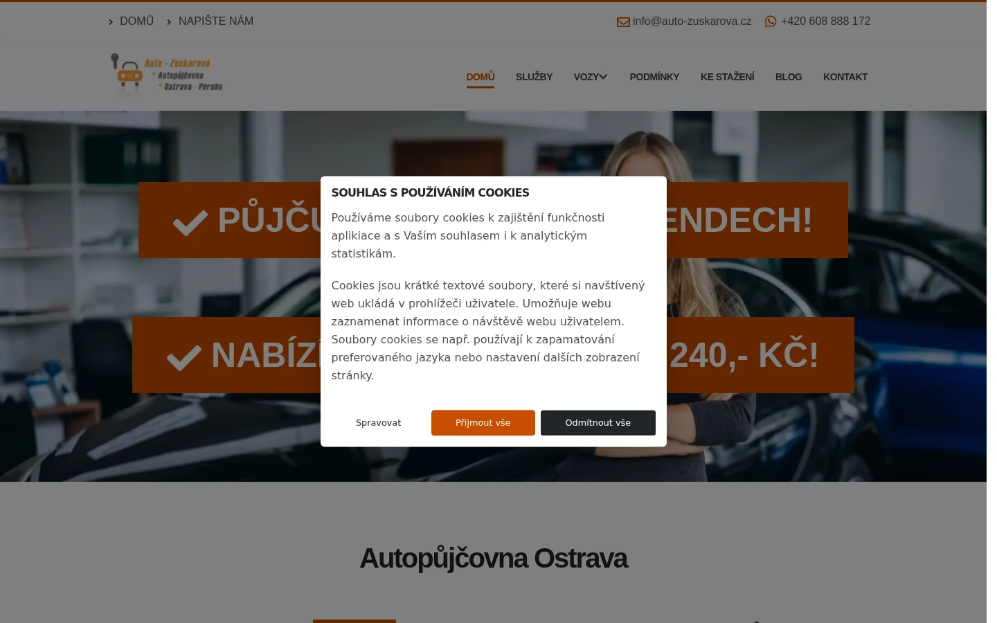 Auto Zuskarová website