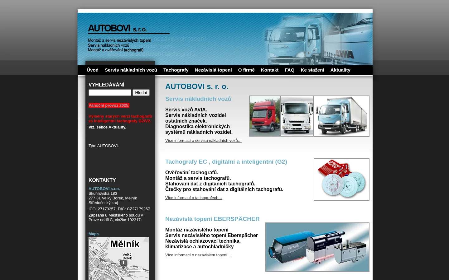AUTOBOVI, s.r.o. website
