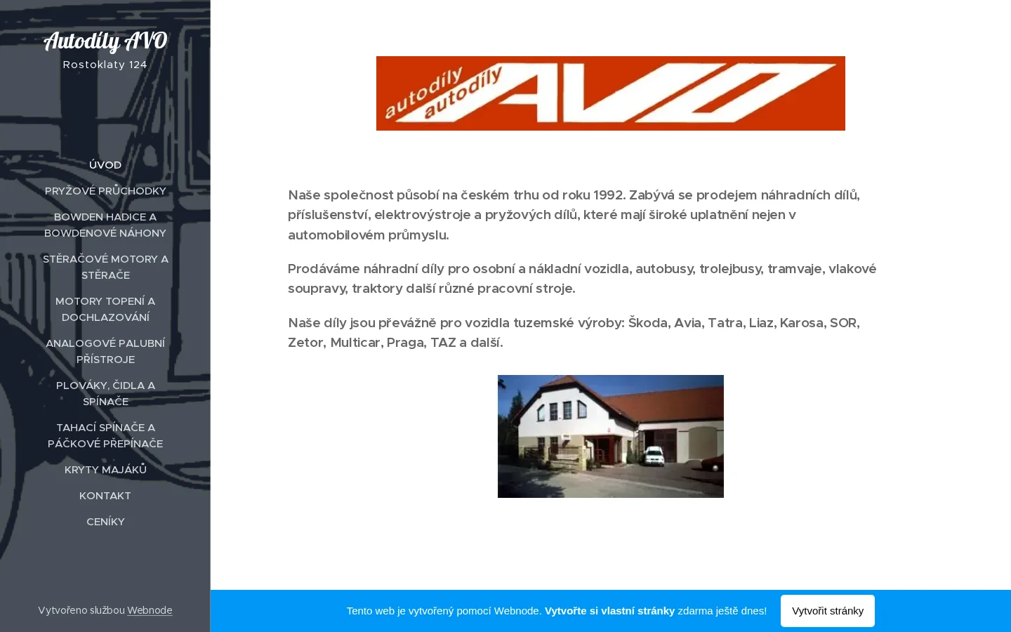 Autodily-avo2 website