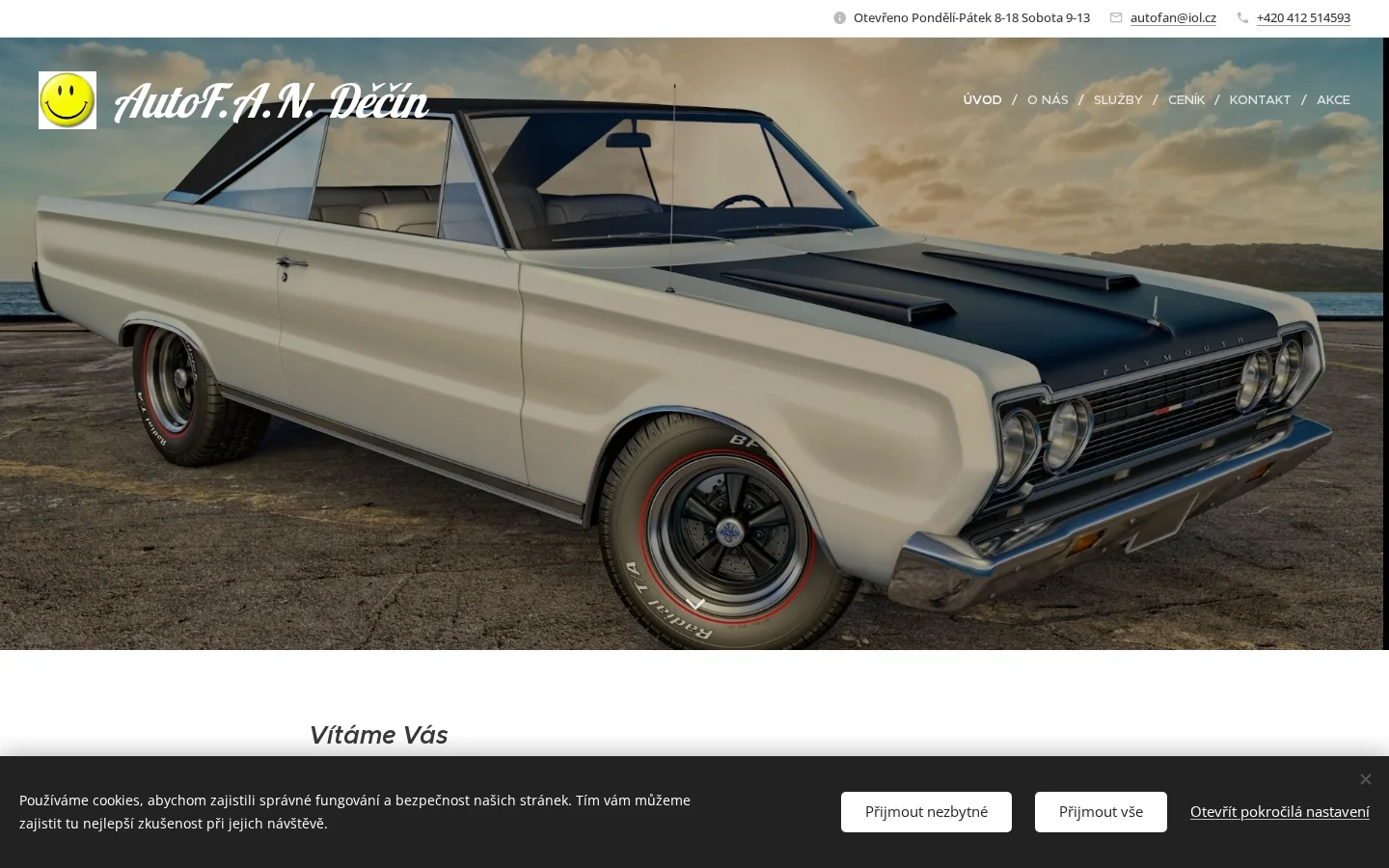 AUTOFAN Navrkal website
