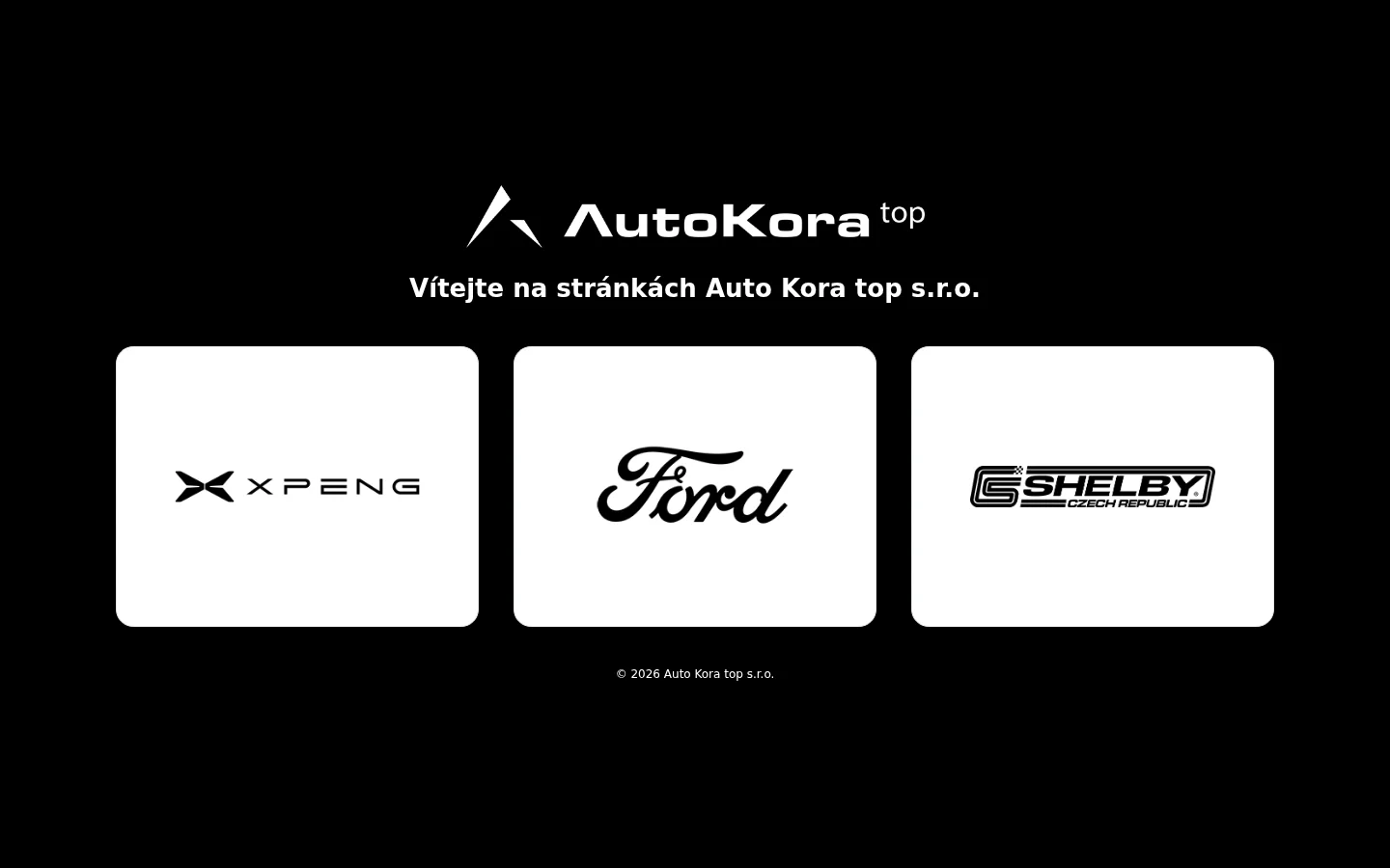 Auto Kora top, s.r.o. website